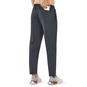 Pantalones Deportivos Casuales para Hombre al por Mayor, Pantalones de Punto con Bolsillos con Cremallera, Color Sólido, Estilo Jogger - Product Image 5