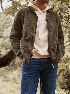 Chaqueta de Forro Polar Cálida para Invierno, Diseño OEM, Chaqueta de Forro Polar Totalmente Personalizada, Chaqueta de Invierno - Product Image 4