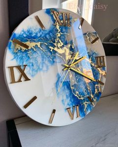 DIFFERENT Epoxy Resin <b>Wall</b> <b>Clock</b> Epoxy Resin Living Room best qulatiye Furniture Home <b>Decor</b> <b>Wall</b> <b>Clock</b> Customized best - Product Image 5