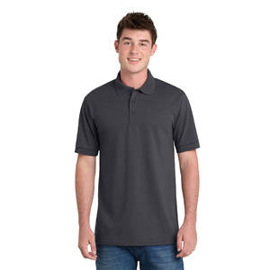 Polo classique décontracté à manches courtes en jersey uni pour homme, coupe classique - Product Image 3