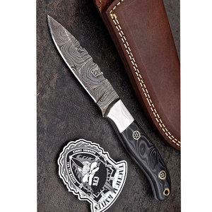 Couteau de chasse fait main en acier damas personnalisé manche en bois de haute qualité et lame en acier inoxydable pour le camping Support OEM pour le bricolage - Product Image 3