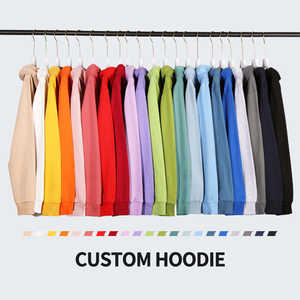Custom Pullover Hoodie Plain Sweats 100% Cotton Fleece Crewneck Sweatshirts Heavyweight 500gsm <b>Zip</b> <b>up</b> Hoodie - Product Image 6