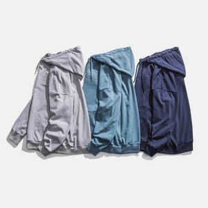 เสื้อฮู้ดดี้ผ้าฝ้าย/โพลีเอสเตอร์แบบยูนิเซ็กส์สำหรับผู้ชาย  ปักลายโลโก้ตามสั่ง  แบบนูน  สำหรับฤดูหนาว  สีพื้น  สไตล์ฝรั่งเศส - Product Image 5