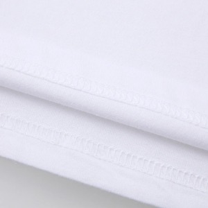 Camiseta ecológica de secado rápido de algodón blanco supersuave para hombre de manga corta con logotipo frontal para verano - Product Image 4