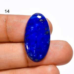 Piedras preciosas de cabujón Natural de lapislázuli, piedras sueltas genuinas pulidas a mano, piedras preciosas de alta calidad para hacer joyas, uso al por mayor - Product Image 1