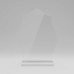 Trofeo de Acrílico Pulido Duradero Elite Shield con Grabado en Letterpress y Bordes Únicos para Premios Corporativos y Empleados - Product Image 5