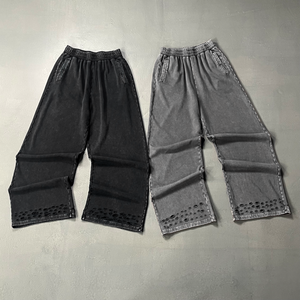 Ropa Urbana de Alta Calidad, Estilo Desgastado, Sudadera con Capucha y Pantalones Deportivos Holgados, Lavado Ácido, Personalizable - Product Image 5