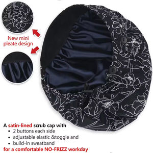 Gorro de enfermera de dibujos animados para hombre y mujer, gorro quirúrgico ajustable de algodón puro, gorros de cirugía estampados para enfermeras, gorros médicos - Product Image 4