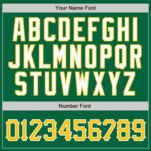 Custom Kelly Green Gold Pinstripe Gold-White Authentic Baseball Jersey - Product Image 4