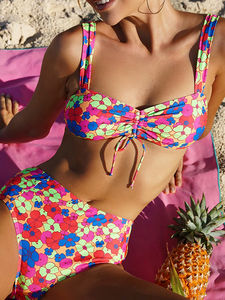 Bikini à sublimation à prix bas, vente chaude, marque privée, étiquette personnalisée, impression personnalisée, prix bas, bikini à sublimation respirant - Product Image 6
