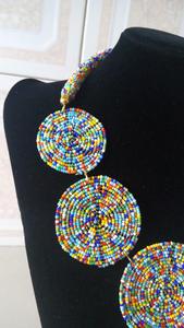 Hot Selling Multi-layers Necklaces Bohemian <b>Millet</b> Beads Chain Handmade Necklace for Women Accessories Statement Necklace - Product Image 2