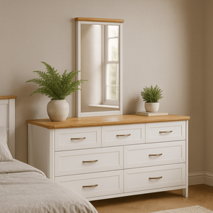 Miroir encadré en bois - Product Image 1