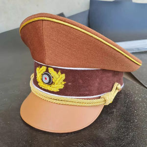 Cosplay Oficer Peaked Hat Caps Costume Party Dress up Flat Hat W Badge Halloween Party Unifrm Accesorios - Product Image 5