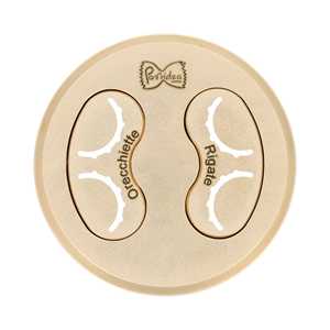 Matrice d'extrusion de pâtes en bronze de 63,5 mm de diamètre, Orecchiette Rigate 15 mm, pour diverses machines à pâtes - Product Image 1