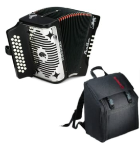 Acordeón de Piano BEST Bravo III 72 Diatónico con Correa y Bolsa Negra - Product Image 5