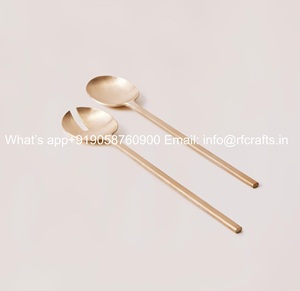 ชุดอุปกรณ์โต๊ะอาหารชุดเสิร์ฟสลัดทองเหลืองสำหรับเสิร์ฟอาหาร - Product Image 6