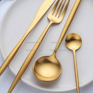 Motif de poignée unique SCI avec chaque pièce couleur or antique meilleure qualité couverts ensemble de 9 pièces couverts pour les fêtes et la cuisine - Product Image 6