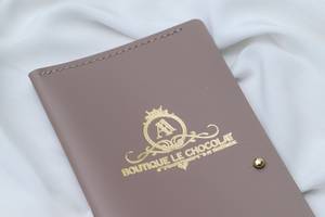 Soporte para billetes de restaurante con piel de cuero, presentador de billetes de verificación de cuero para restaurante de Hotel, tarjetero de menú de cuero, - Product Image 2