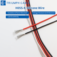 Kabel Silikon H05S-K Berisolasi Karet Fleksibel 300V 180C Tahan Panas Kabel Listrik Kawat Silikon