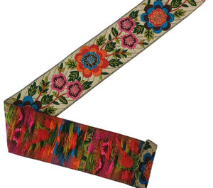 Correa de Bolso Vintage al por Mayor KVR 2026, Cinta de Encaje de Nailon y Poliéster Colorida de Alta Calidad, Jacquard - Product Image 1