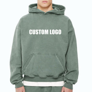 Sweat-shirts unisexes de haute qualité en coton épais 500 GSM, sans cordon, surdimensionnés, personnalisables avec logo, taille plus, pour hommes - Product Image 4