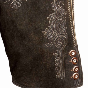 Pantalones cortos tradicionales unisex con diseño de bordado personalizado, pantalones cortos bávaros, Lederhosen para hombre - Product Image 4