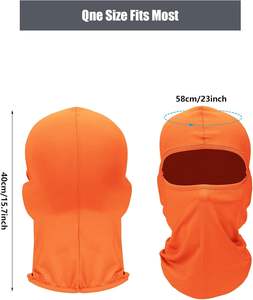 Máscara de esquí cubierta pasamontañas máscara de cara completa cubierta de cara de verano protección UV pasamontañas hombres mujeres deportes al aire libre - Product Image 3