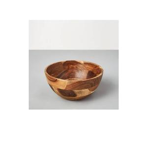 Wood Salad Bowl Set Eco Friendly Handmade Dinnerware Bowl Kitchenware <b>Wedding</b> Serving Bowl in Free Sample - Product Image 4