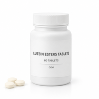Comprimés d'Esters de Lutéine 27 mg Myrtille Zéaxanthine Bêta-Carotène Supplément Nutritionnel Quotidien pour les Yeux 60 Comprimés OEM ODM Personnalisé