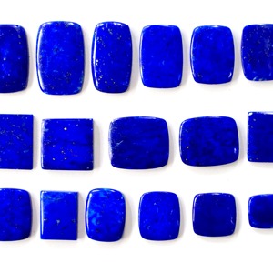 Cabochon de Lapis Lazuli poli naturel pierre précieuse bleue en vrac de forme mixte pour la fabrication de bijoux - Product Image 3