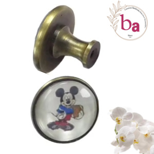 ฝาครอบแก้วคริสตัลลายการ์ตูนลูกบิดที่จับเฟอร์นิเจอร์สำหรับตู้ห้องครัวห้องนอนกลางแจ้งสำหรับลิ้นชักแต่งตัว - Product Image 1