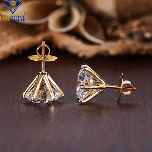 10.00 TDW Round Brilliant Stud Boucles d'oreilles Labgrown HPHT/CVD Diamond VS1 Clarity IGI Certified 18K Gold with VS1 Clarity Jewelry - Product Image 3