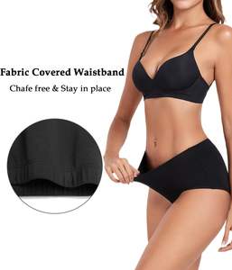 กางเกงในสตรีแบบฮิปสเตอร์ ผ้าฝ้ายเนื้อนุ่ม ระบายอากาศได้ดี ยืดหยุ่น สวมใส่สบาย เหมาะสำหรับทุกวัน เอวกลาง OEM ODM - Product Image 3