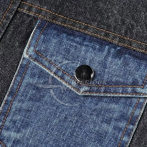 Veste coupe-vent décontractée en jean pour hommes à bas prix 2025 vente en gros de veste en jean pour hommes avec intérieur en fourrure - Product Image 6