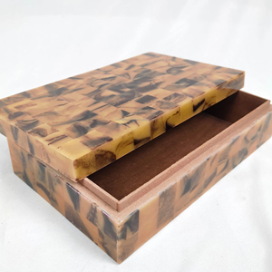 Caja de Joyería de Madera Personalizada con Cerradura, Juego de Cajas de Joyería de Madera de Alta Calidad, Nuevos Modelos, Caja para Pulseras de Madera de Nogal Negro - Product Image 1