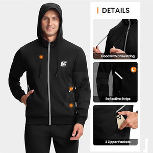 Ensemble de survêtement de course pour hommes, veste et pantalon légers et respirants pour la salle de sport, l'entraînement en plein air et la remise en forme - Product Image 4