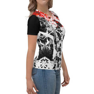 Meilleure vente en gros Prix Custom Made Women Tee Shirt à bas prix T-shirts à manches courtes imprimés par sublimation Respirant - Product Image 5