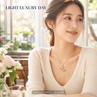 Collier Pendentif Cygne en Acier Inoxydable avec Zircon Cubique et Chaîne de Perles, Plaqué Or Véritable, Luxe Léger pour Femme, Vente en Gros