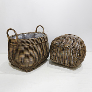 Artex Dong Thap Factory Handmade Wicker Storage <b>Basket</b> <b>with</b> <b>Lid</b> for Home Use and Decorative Kitchen Organization Solutions - Product Image 4