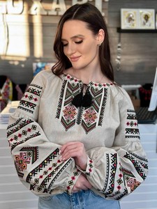 Tops elegantes de fiesta, blusas ucranianas bordadas a mano atractivas más nuevas, y blusa Top con borlas, encaje con borlas para mujer - Product Image 4