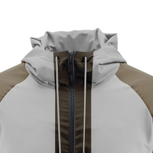 Vente en gros Ensemble coupe-vent à capuche personnalisé pour homme imperméable et athlétique Survêtement coupe-vent en nylon Softshell zippé pour hommes - Product Image 4