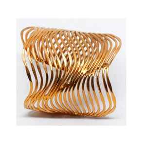 Brazalete clásico de latón para mujer Brazalete de latón de moda elegante para uso diario y fiesta a bajo precio - Product Image 2