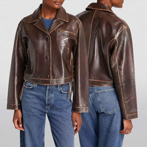 Ropa de calle Moda Mujer Ropa de cuero Ropa de mujer Chaqueta Chaquetas de talla grande Ropa de mujer - Product Image 1