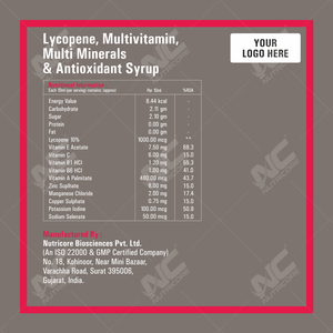Natural Mango Flavor Antioxidant Lycopene Multivitamin Syrup Adult Immune Support 200ml GMP Certified Indian Private Supplement - Product Image 3