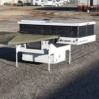 Camper pop-up pour pick-up avec cuisine, camper tout-terrain pop-up, camper imperméable, lit d'expédition fabriqué en aluminium et fibre de verre
