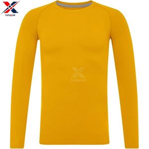 Nouveauté : T-shirts formels pour hommes en polyester de haute qualité, à séchage rapide, manches longues, vêtements de sport, logo personnalisé, imprimé numérique, tricoté - Product Image 5