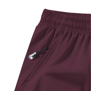 Shorts de course à séchage rapide pour hommes, légers, respirants, pour le sport, la gym, l'entraînement, la plage, avec poches zippées au milieu - Product Image 3