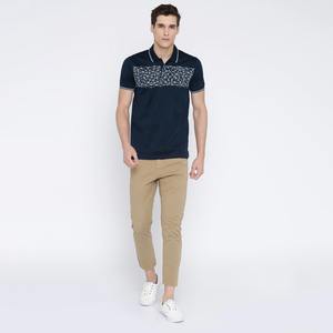 100% algodón informal para hombre para Polo tela de punto transpirable patrón sólido bordado manga corta de talla grande nuevo estampado - Product Image 3