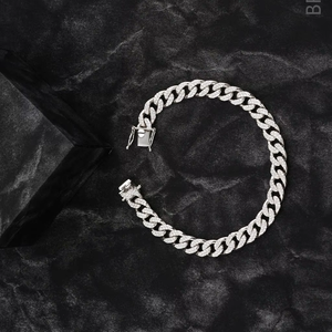 2025 Meilleure vente bijoux 10mm deux rangées 925 argent massif glacé Hip Hop Pass testeur Moissanite Miami cubain lien & Bracelet - Product Image 6