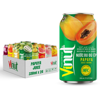 Papaya Puree Sapdrank Versgeperst 330ml Gezonde Drank Suiker Vrij Vietnamese Fabrikant Fabrieksprijs Private Label OEM